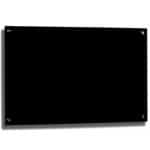 Frameless Black Glass Whiteboard