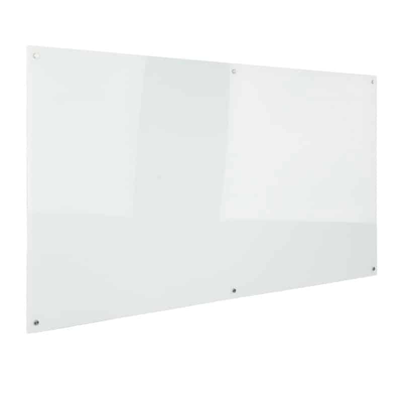 White Frameless Glass Whiteboard Whiteboards and Pinboards