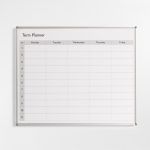 Single Term Planner Whiteboard