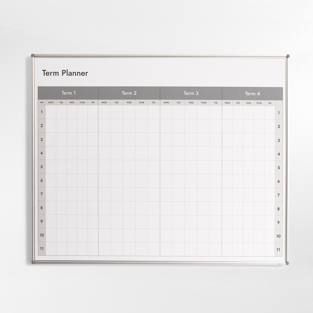 Year Term Planner Whiteboard