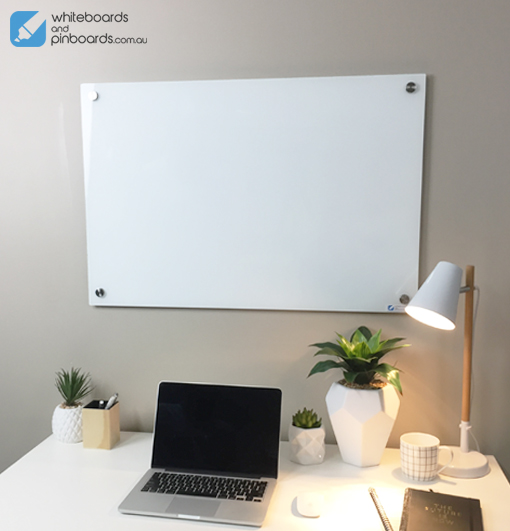 White Frameless Glass Whiteboard Whiteboards and Pinboards