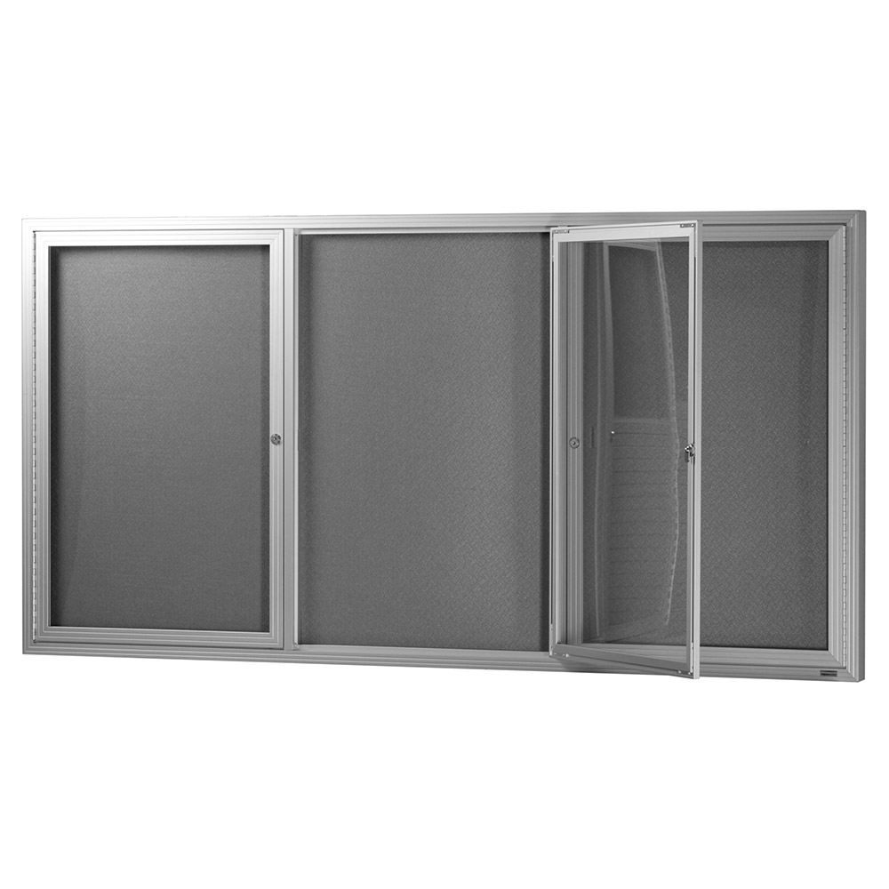 Hinged Door Display Case Whiteboards and Pinboards