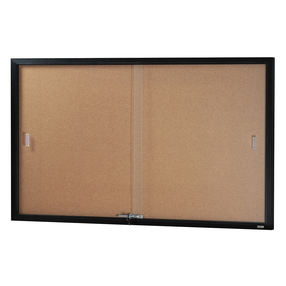 Sliding Display Case, Lockable Whiteboards and Pinboards