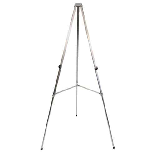 Folding Assemble Tripod Flip Chart Easel White Board Stand With Carry Bag  Black 