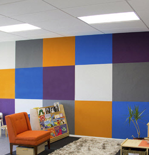 Peel 'n' Stick Acoustic Pinnable Panels Whiteboards and Pinboards