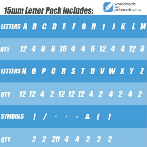 Letter pack 15mm