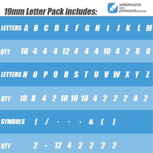 Letter pack 19mm