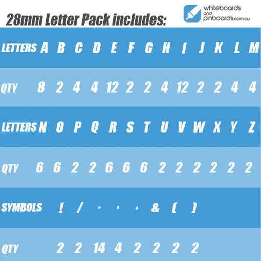 Letter pack 28mm