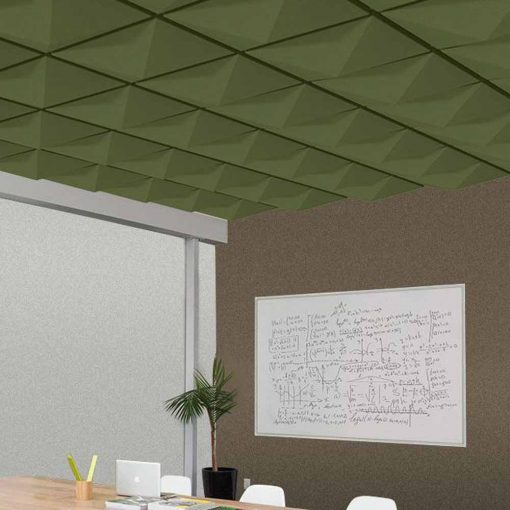 3D Ceiling Tile Prism Avocado