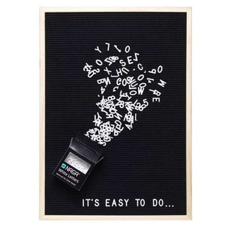 Executive Frameless Letter Board Whiteboards and Pinboards