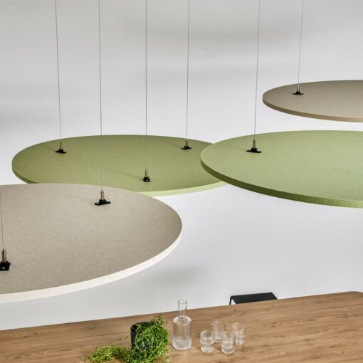 Autex horizon hanging acoustic panels from above
