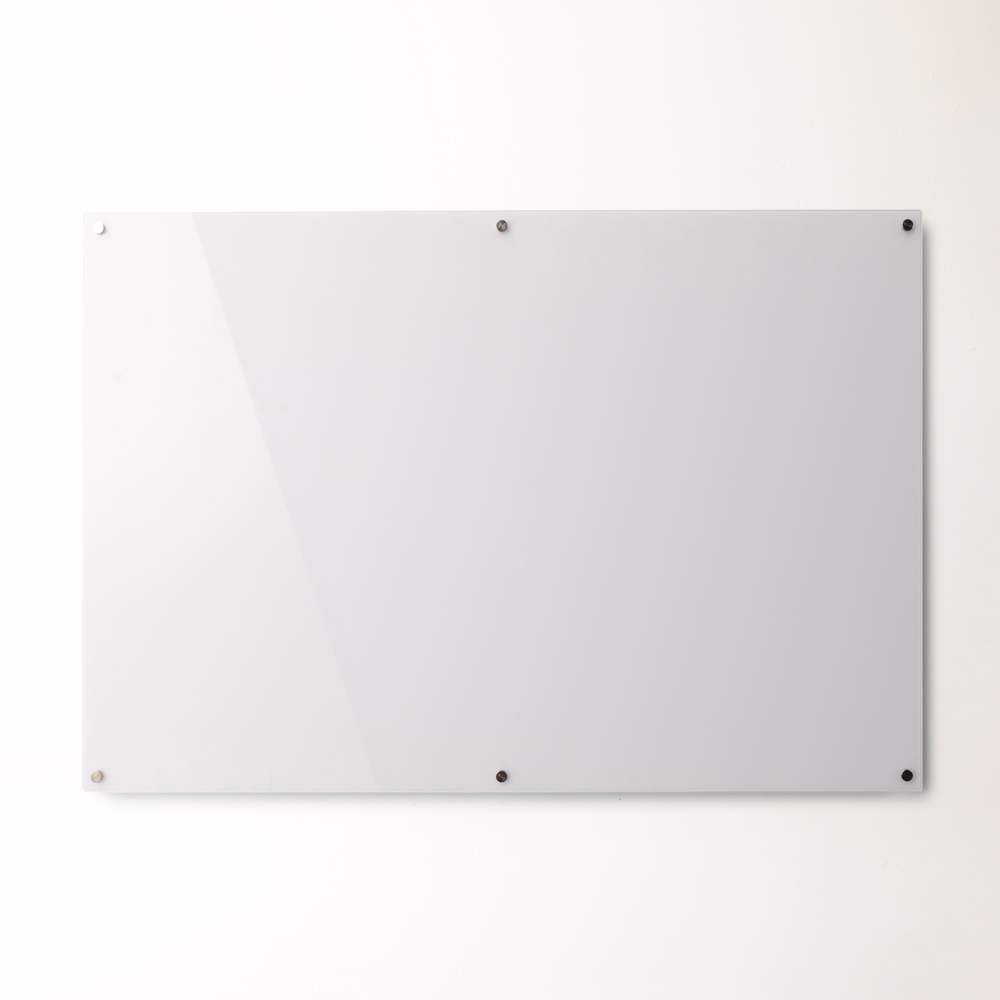 Normal White Presentations 45x60cm Pen Tray Dry Erase Board with White Pen Reminders QUEENLINK Magnetic Glass Board 3 Magnets Magnetic Glass Whiteboard for Notices 