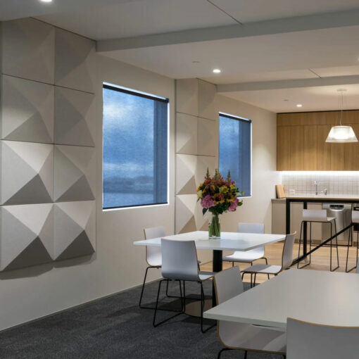 Autex 3D Tile Pyramid in office kitchen