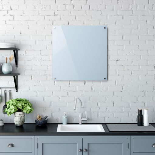 Light Blue Glassboard in Kitchen