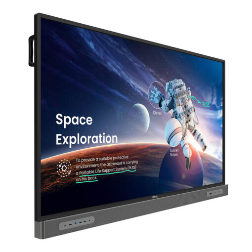 BenQ RM03A 65" interactive flat panel with space man on screen