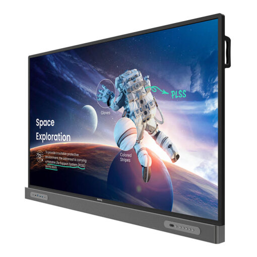 BenQ RM03A 65" interactive flat panel with space man on screen