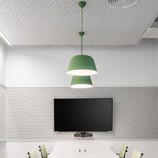 Ion acoustic panels in situ meeting room