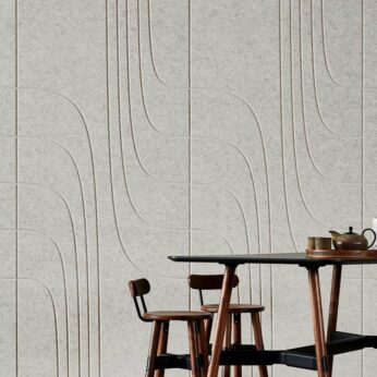 Ohm Acoustic Panels with chairs and table