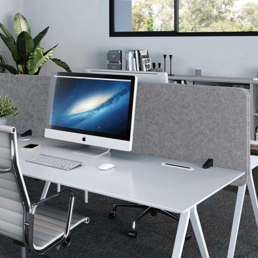 Adapt Social Workstation Screen Grey