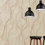Woven Image Fluid Acoustic Panels behind stools
