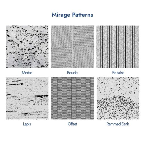 Mirage Acoustic Panel Pattern Swatches