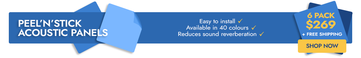 Slim peel n stick banner