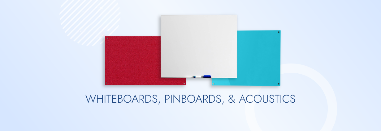 Whiteboards, Pinboards, & Acoustics