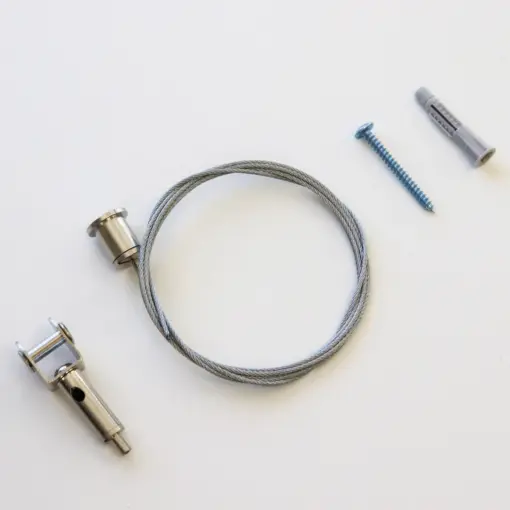 Self Tapping Saddle Clip Hanging Kit 12mm Thick Screens