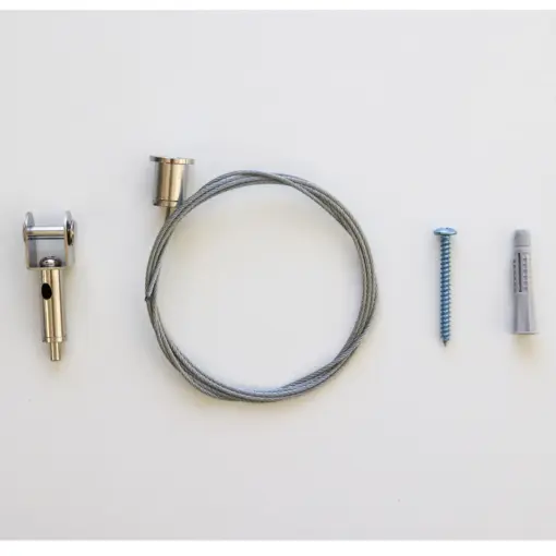Self Tapping Saddle Clip Hanging Kit 12mm Thick Screens