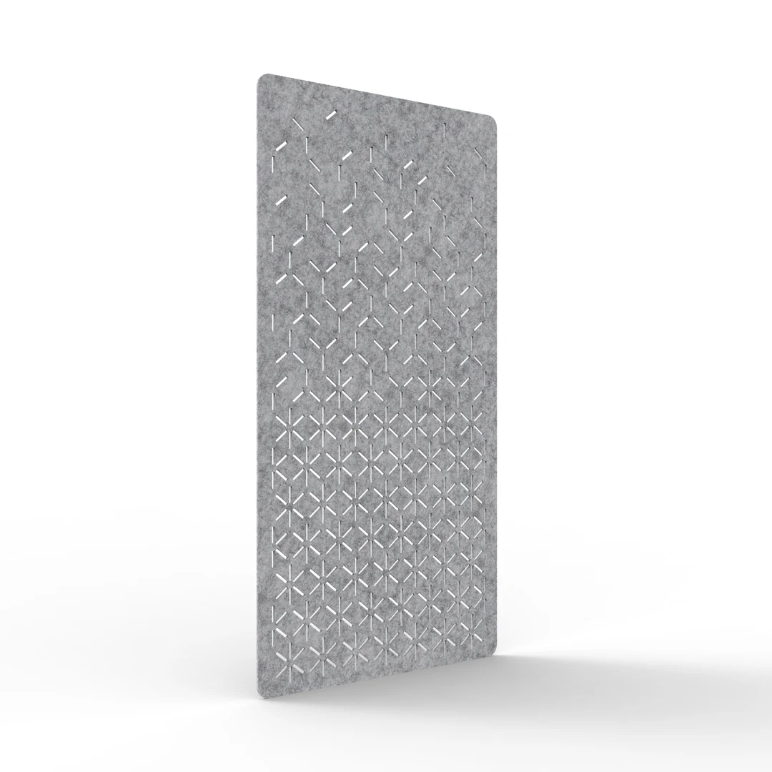 Acouline Bloom hanging acoustic screen, 1200mm W x 2400mm H, Flint