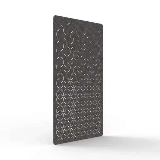 Acouline Bloom hanging acoustic screen, 1200mm W x 2400mm H, Char
