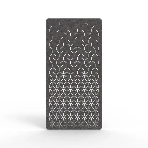 Acouline Bloom hanging acoustic screen, 1200mm W x 2400mm H, Char