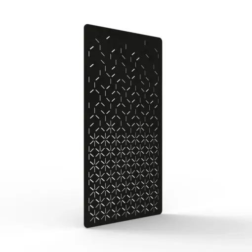 Acouline Bloom hanging acoustic screen, 1200mm W x 2400mm H, Coal