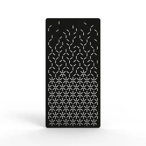 Acouline Bloom hanging acoustic screen, 1200mm W x 2400mm H, Coal