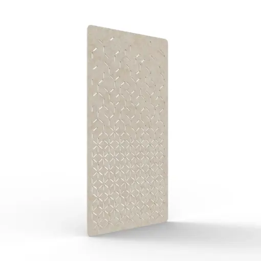 Acouline Bloom hanging acoustic screen, 1200mm W x 2400mm H, Truffle