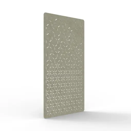Acouline Bloom hanging acoustic screen, 1200mm W x 2400mm H, Moss