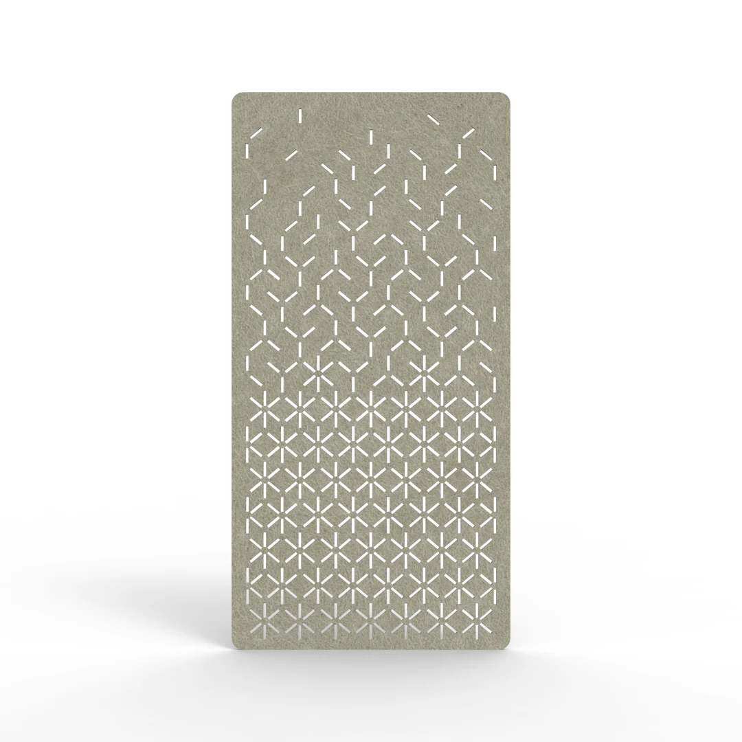 Acouline Bloom hanging acoustic screen, 1200mm W x 2400mm H, Moss