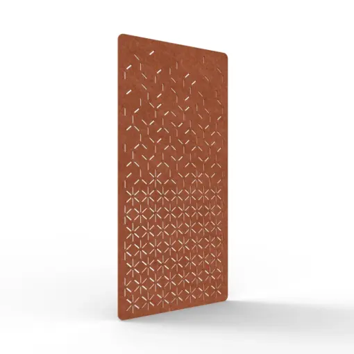 Acouline Bloom hanging acoustic screen, 1200mm W x 2400mm H, Ember