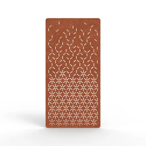 Acouline Bloom hanging acoustic screen, 1200mm W x 2400mm H, Ember