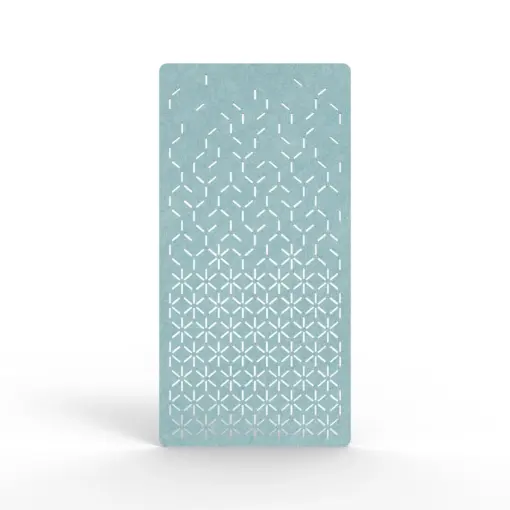 Acouline Bloom hanging acoustic screen, 1200mm W x 2400mm H, Stream
