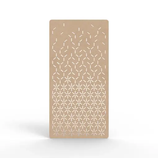 Acouline Bloom hanging acoustic screen, 1200mm W x 2400mm H, Clay