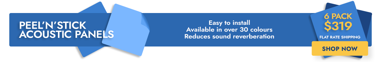 Slim peel n stick banner