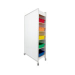 Huddle Mobile Whiteboard with Tote Trays