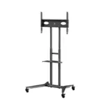 Arkin - MANUAL HEIGHT ADJUSTABLE TV TROLLEY TO FIT 32" TO 75" - From Front