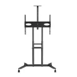 Arkin - Manual height Adjustable TV Trolley - From Front