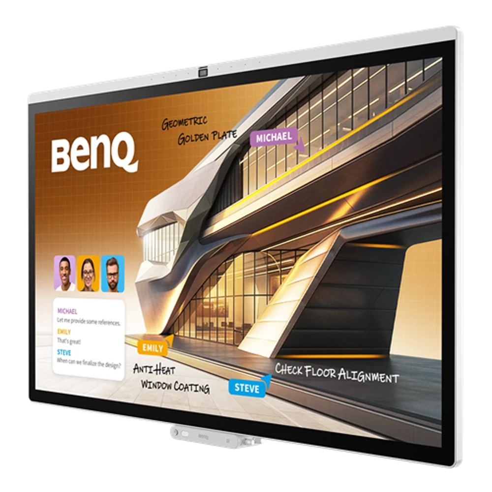 Benq BQCP5505 Interactive Panel Angled To Front From Right Side