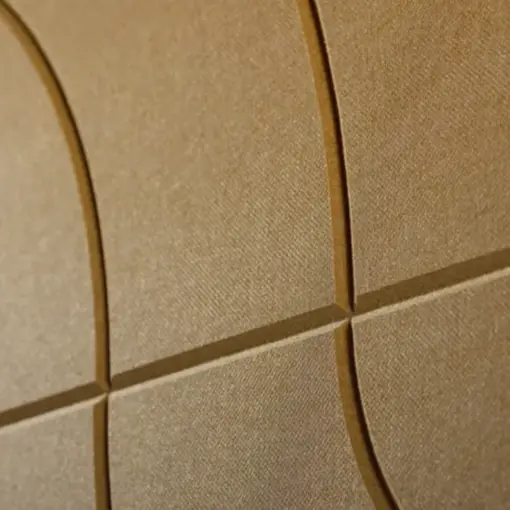 Close up of Groove Wall Tiles Sweep in Beehive