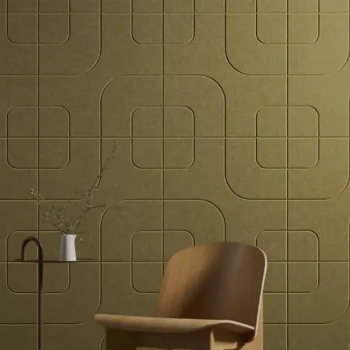 Groove Wall Tiles Intersect in Highland in situ