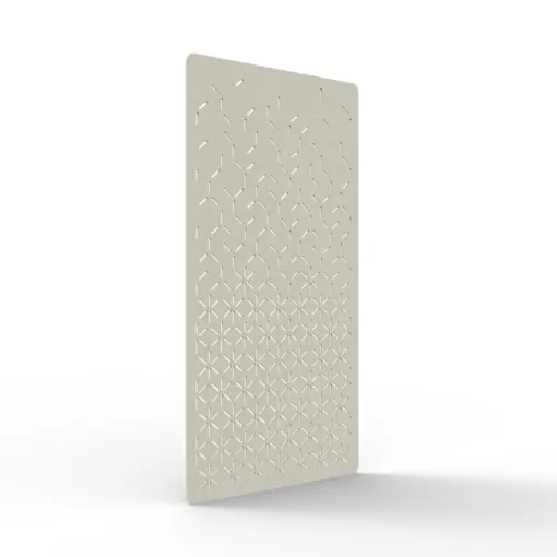 Acouline Bloom hanging acoustic screen, 1200mm W x 2400mm H, Frost