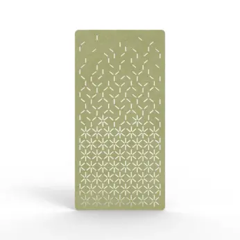 Acouline Bloom hanging acoustic screen, 1200mm W x 2400mm H, Fern